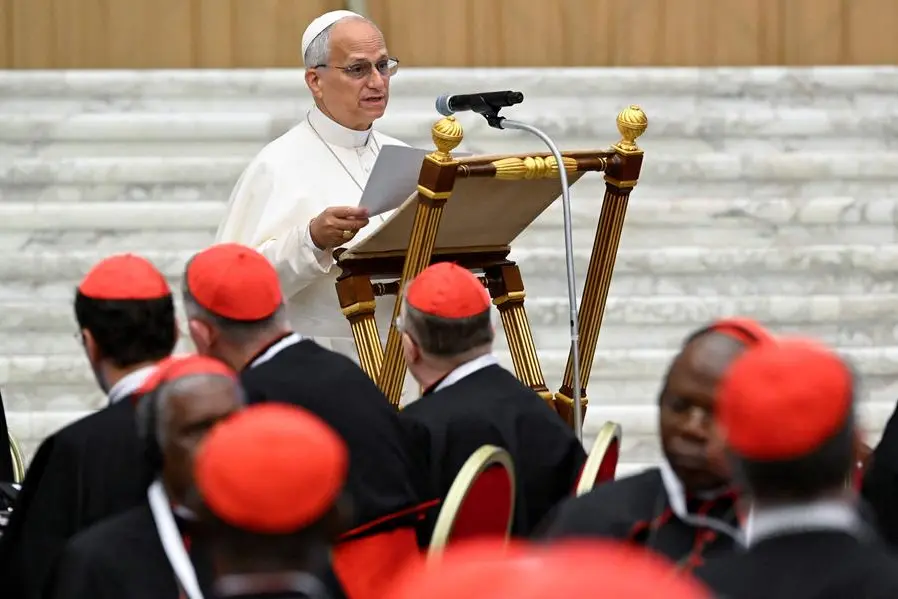 Pope Leone chiude il Concistoro straordinario , via REUTERS