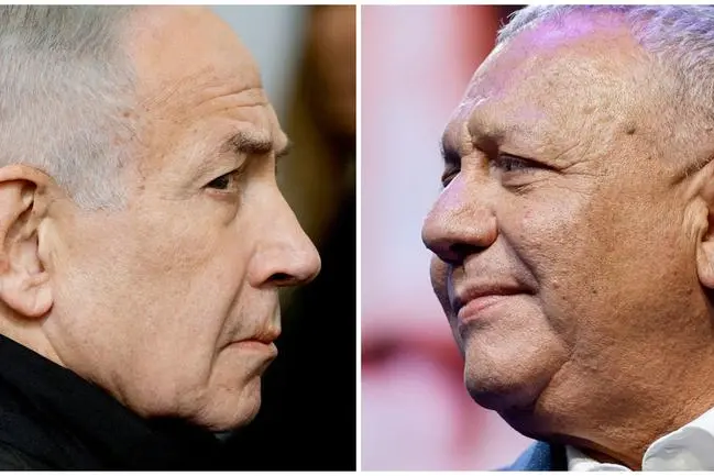 Il primo ministro israeliano Benjamin Netanyahu e il suo principale sfidante, Gadi Eisenkot, leader dell’opposizione ed ex capo di Stato maggiore dell’esercito israeliano