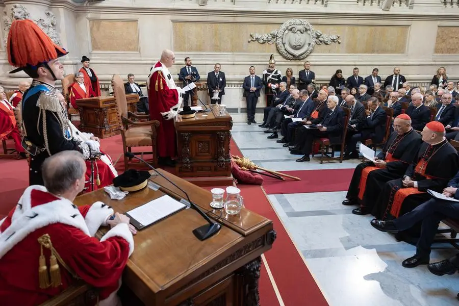 The President of the Republic Sergio Mattarella on the occasion of the General Assembly of the Supreme Court of Cassation for the inauguration of the judicial year 2026 and for the report on the administration of justice in the year 2025