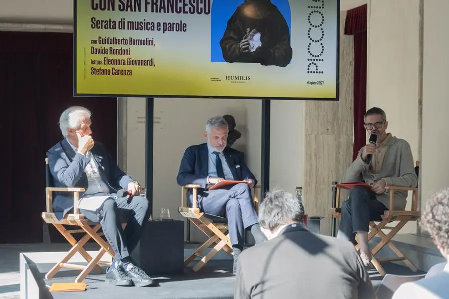 La conferenza stampa di presentazione del progetto del Piccolo teatro su san Francesco.