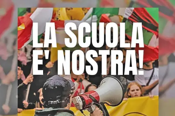 Il volantino degli studenti di Azione studentesca sulla schedatura dei professori di sinistra.