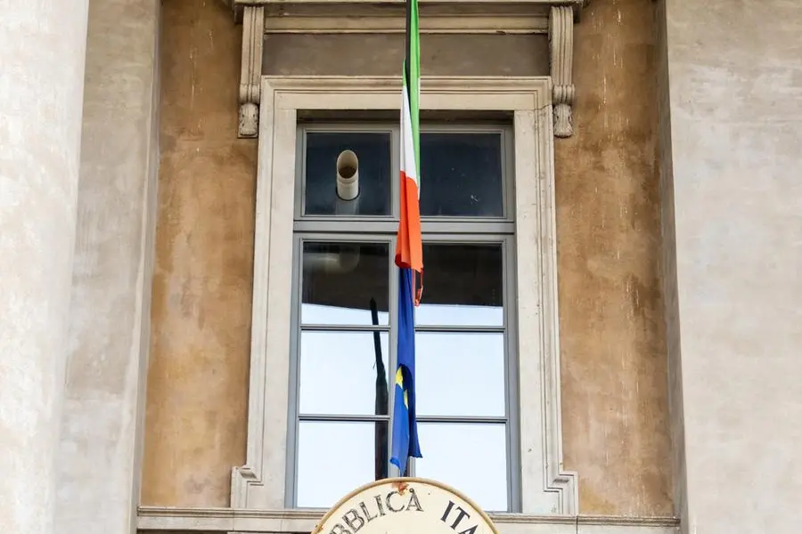 L'ingresso del Liceo ginnasio Paolo Sarpi di Bergamo.