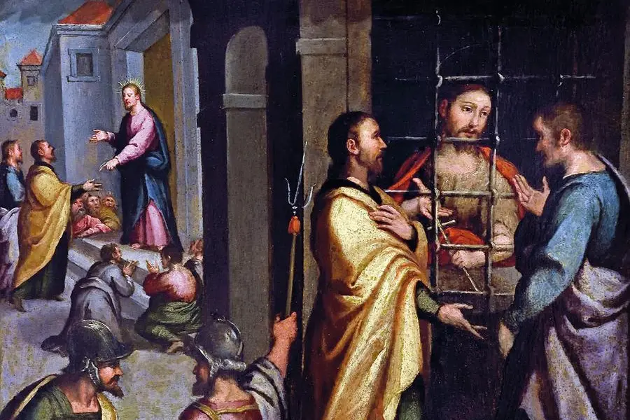 St John the Baptist in Prison 1600-1525 Sim\\u00E3o Rodrigues 1560-1629 16th-century Portugal, Portuguese, , ipa