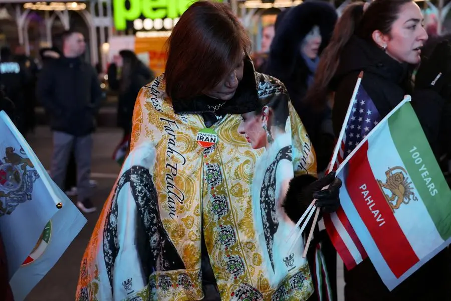Manifestanti a New York contro il regime di Teheran. , REUTERS