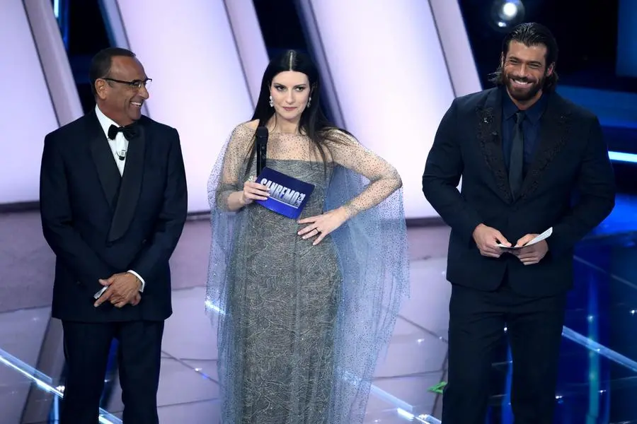 Carlo Conti, Laura Pausini e Can Yaman , ANSA