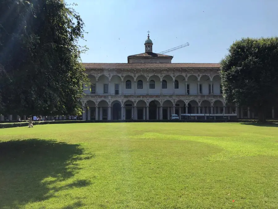 Milan / Italy - July 09, 2018: University of Milan, Italy