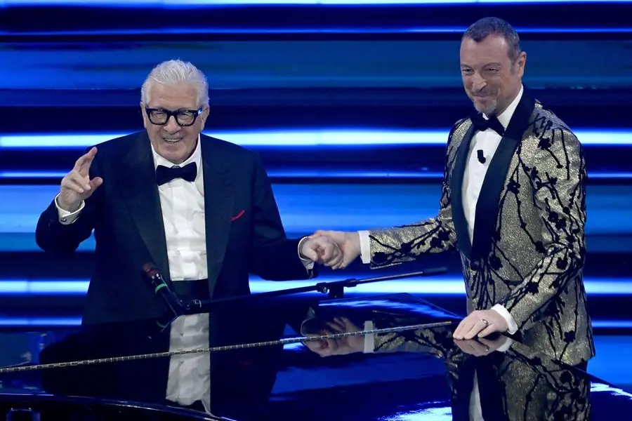 Peppino Di Capri al Festival di Sanremo 2023 con Amadeus