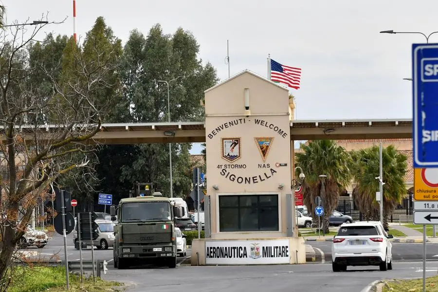 La base di Sigonella in Sicilia , ANSA