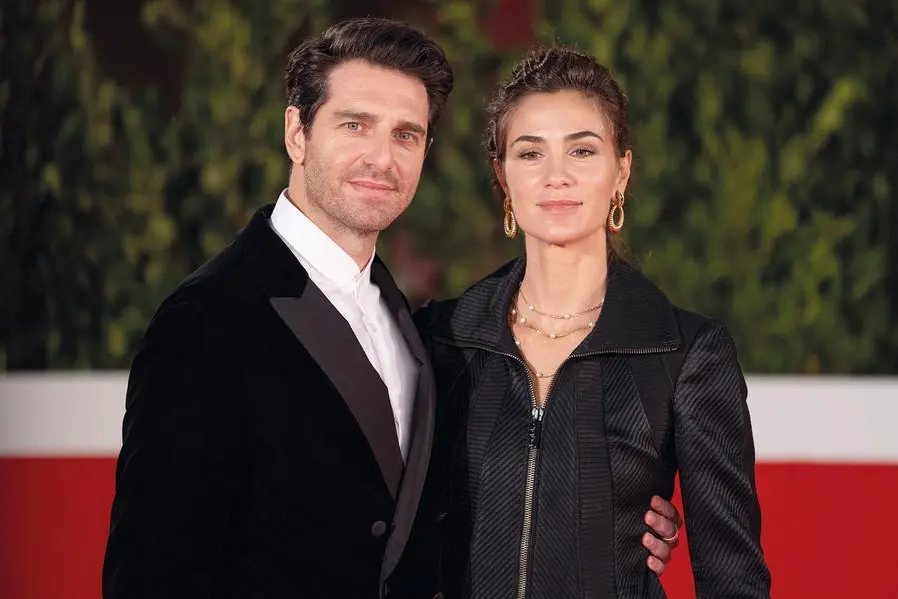Giampaolo Morelli e Gloria Bellicchi. Legati dal 2010, hanno due figli , imago images/Pacific Press Agenc