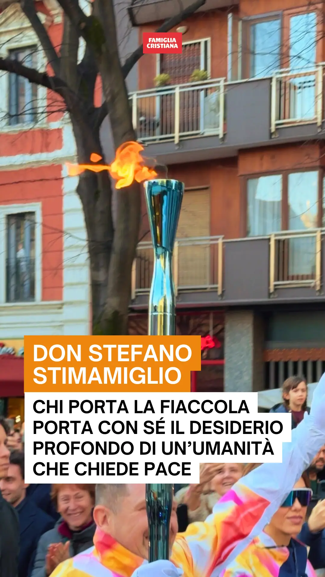 Chi porta la fiaccola porta con sé il desiderio profondo di un’umanità che chiede pace, incontro, lealtà