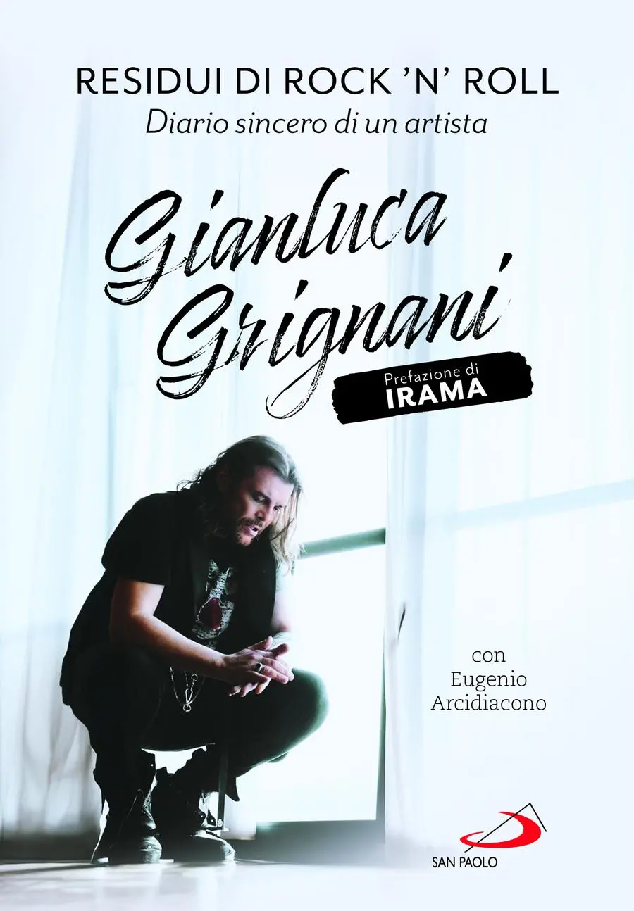 The cover of Gianluca Grignani's autobiography, published by San Paolo editions
