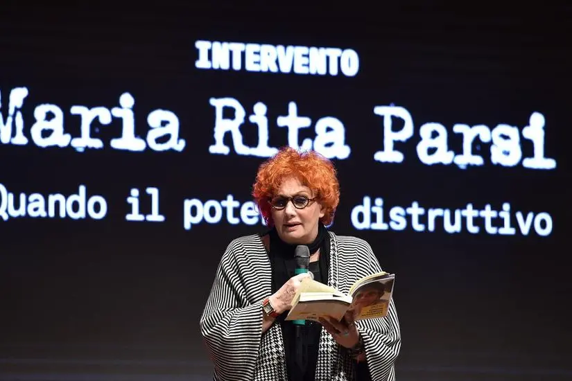 Maria Rita Parsi durante un intervento , ANSA