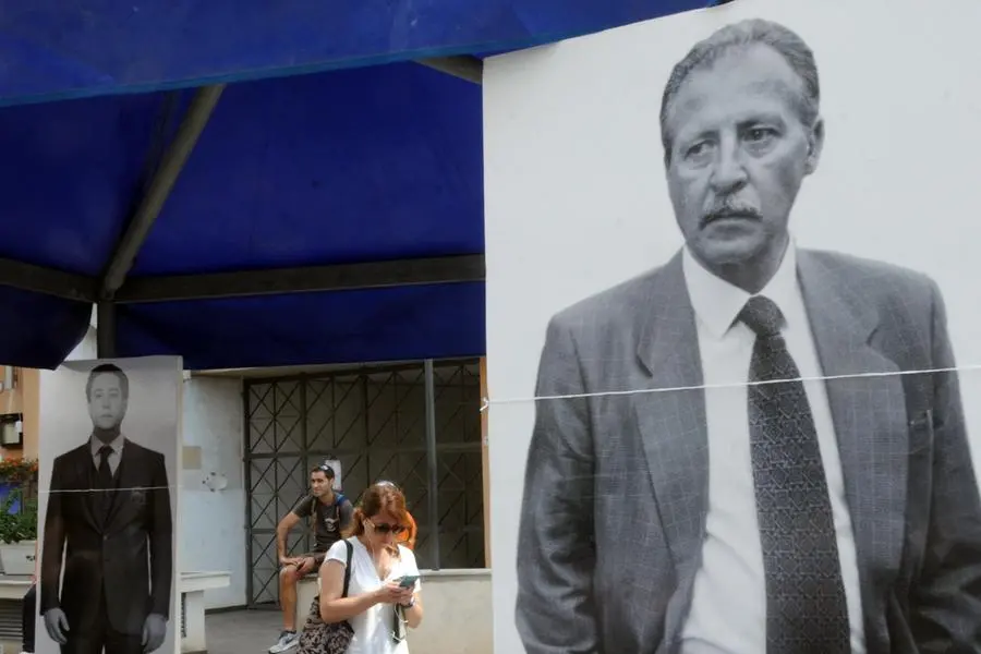 Il giudice Paolo Borsellino , ANSA
