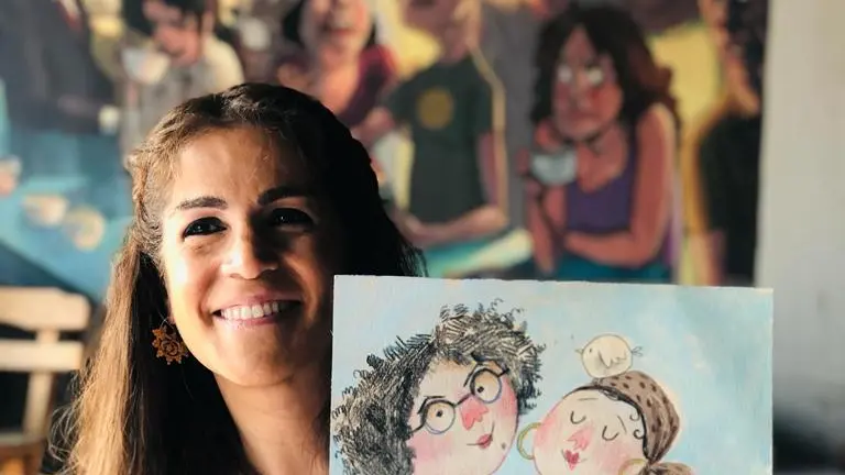 “Con la guerra i miei disegni hanno perso i loro colori”