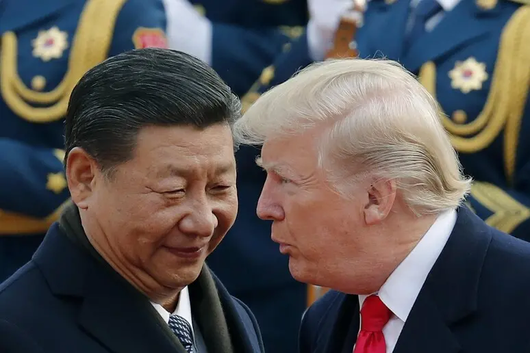 Xi with Donald Trump