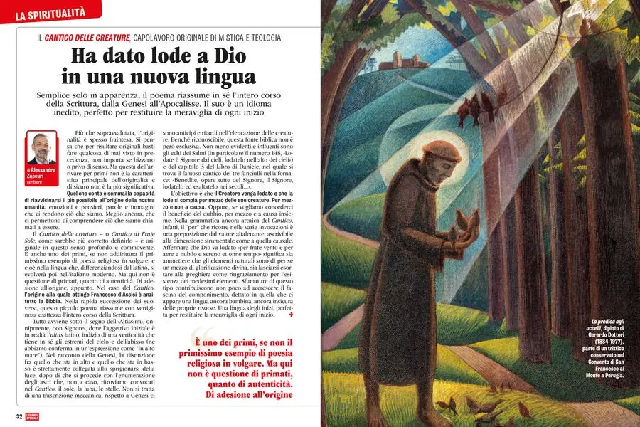 Uno degli articoli dello Speciale dedicato al santo.