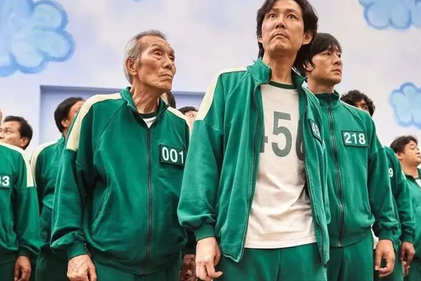 Una scena di Squid Game.