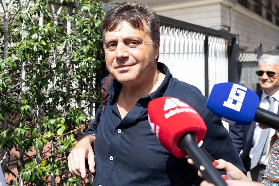 Valter Lavitola arriva in procura a Roma, 8 luglio 2026. , ANSA