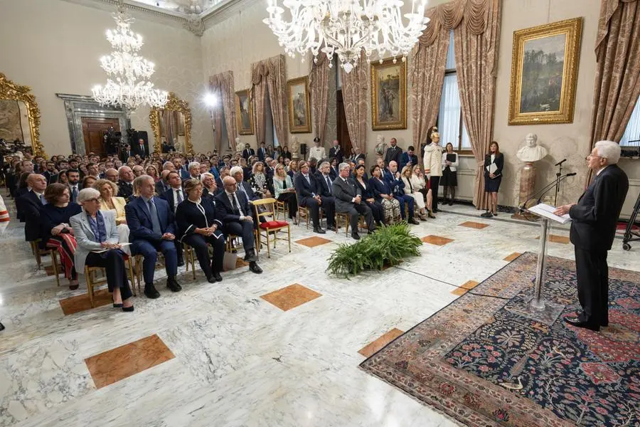 Il Presidente della Repubblica Sergio Mattarella in occasione dell'incontro del Presidente della Repubblica con i Magistrati ordinari in tirocinio nominati con D.M. 15/04/2024 e D.M. 22/10/2024 (foto di Francesco Ammendola - Ufficio per la Stampa e la Comunicazione della Presidenza della Repubblica)