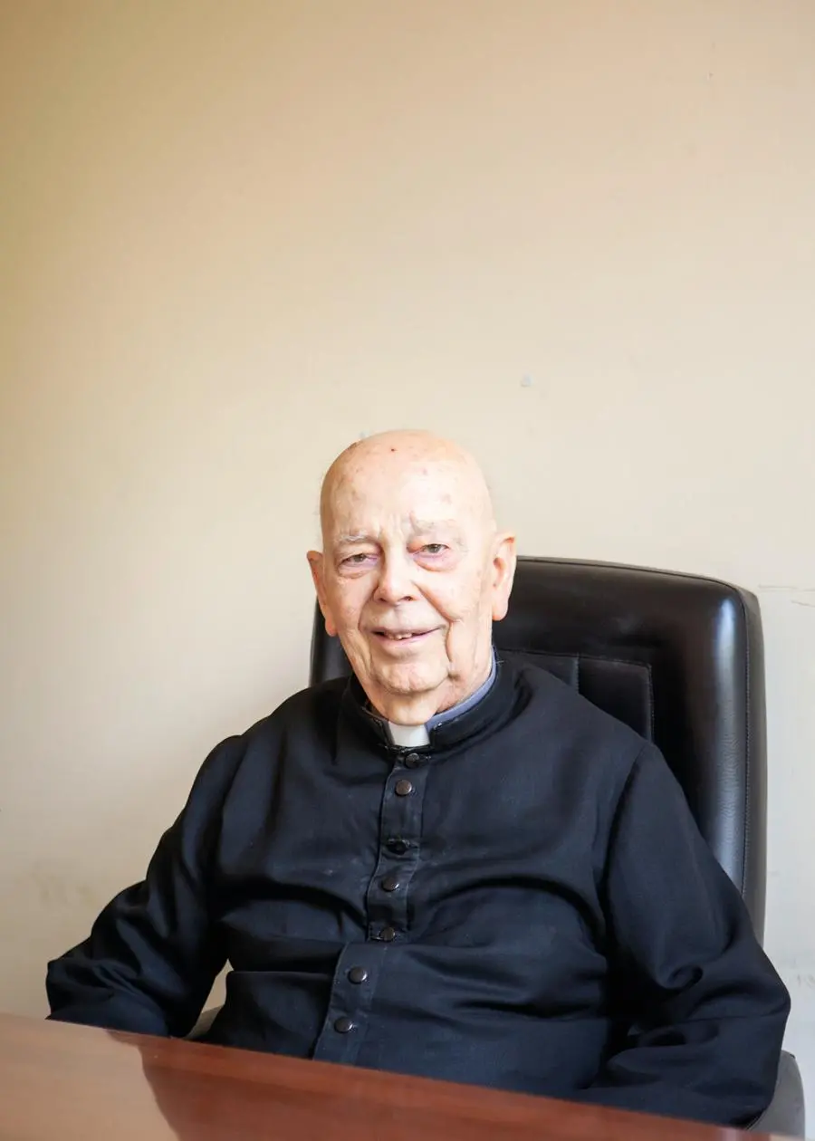 Don Gabriele Amorth. Il sacerdote paolino è morto il 16 settembre 2016 a 91 anni (Michele Palazzi/Contrasto).
