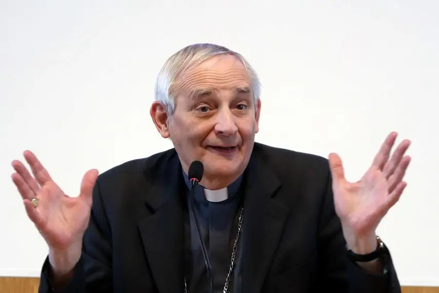 Il cardinale Matteo Zuppi, presidente della Cei , ANSA