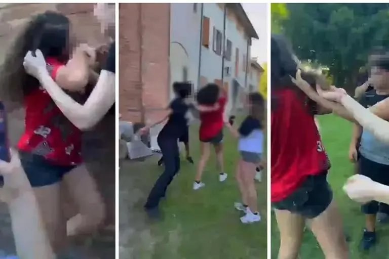 Alcuni frame del video postato sui social