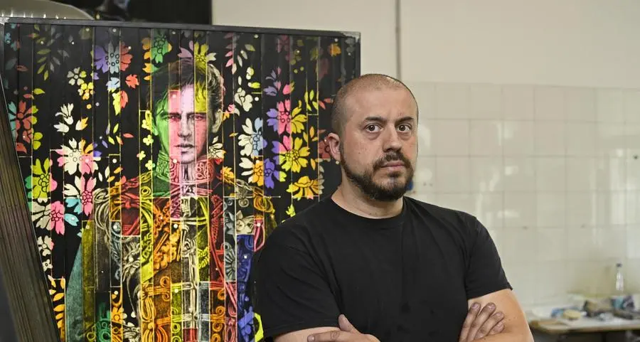 La luce del mio Agnus Dei in cima alla Sagrada Familia