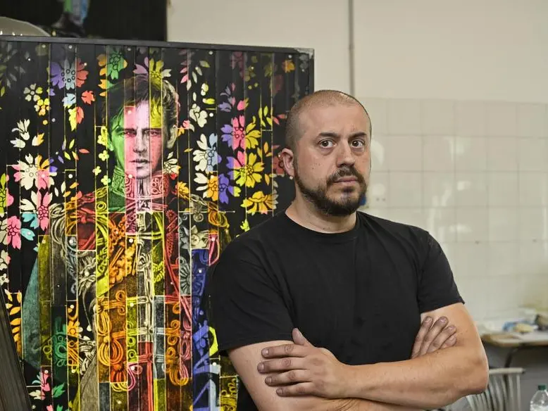 La luce del mio Agnus Dei in cima alla Sagrada Familia