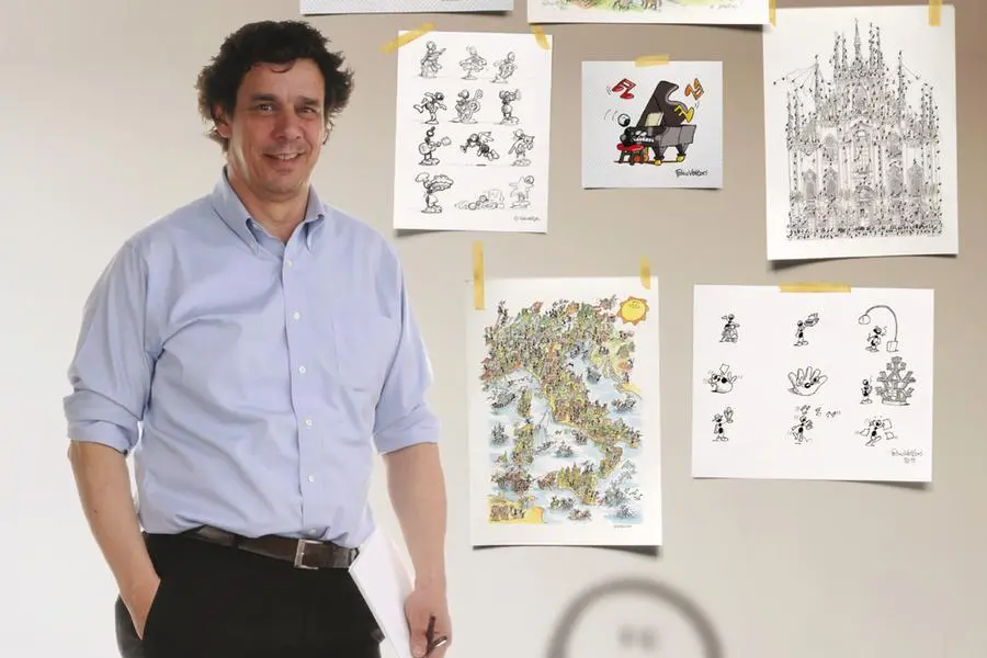 Il disegnatore e illustratore Fabio Vettori.