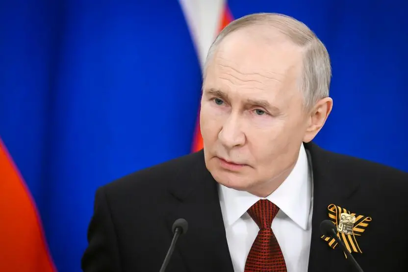 Russian President Vladimir Putin speaks during a press conference after the celebrations of the Victory Day marking the 81st anniversary of the Soviet Union's victory over Nazi Germany during the World War II.