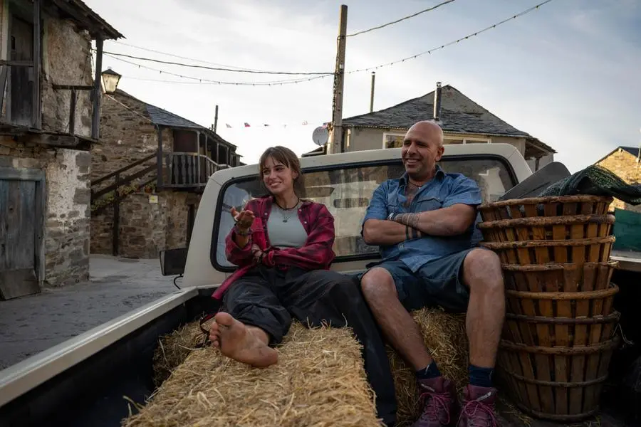 Checco Zalone e Letizia Arn\\u00F2 sul set di Buen camino , ANSA
