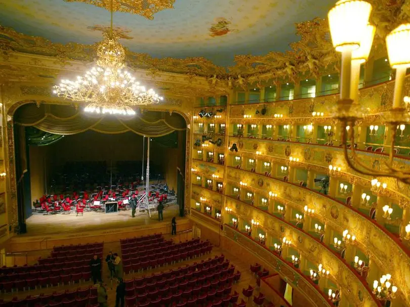The marvelous interior of the Fenice in Venice (Reuters).