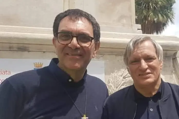Don Ciro Cozzolino con don Ciotti