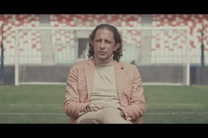 Igor Protti durante un\\'intervista realizzata per il documentario dedicatogli, \"IGOR. L\\u2019eroe romantico del calcio\"