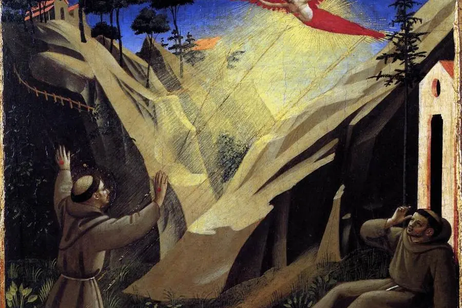 Beato Angelico, San Francesco riceve le stimmate, 1440, Tempera e oro su tavola, Musei Vaticani, Città del Vaticano