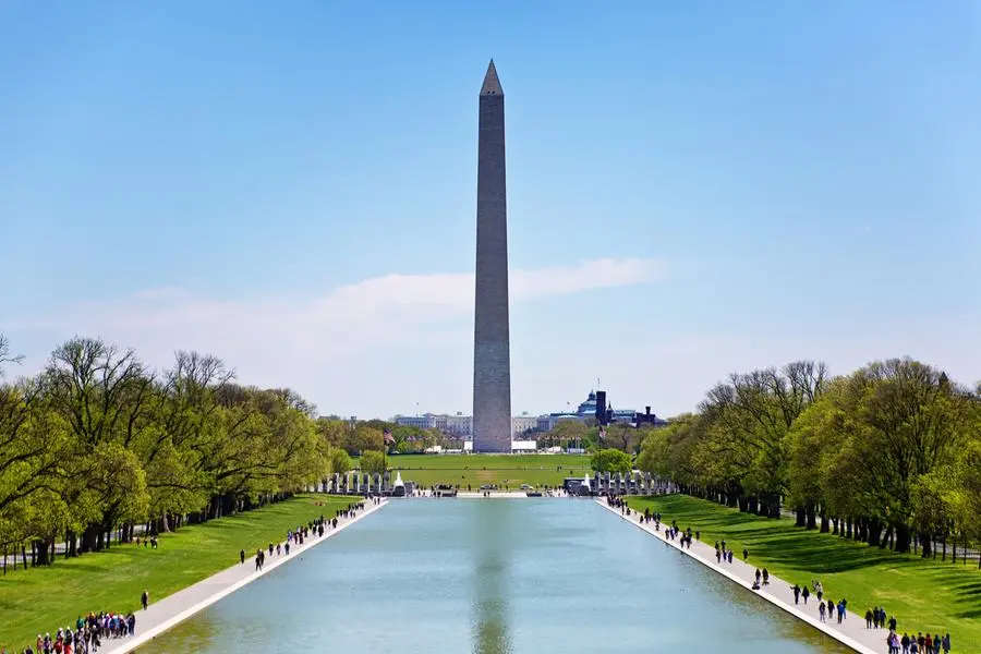 La Reflecting Pool di Washington. , Getty Images/iStockphoto