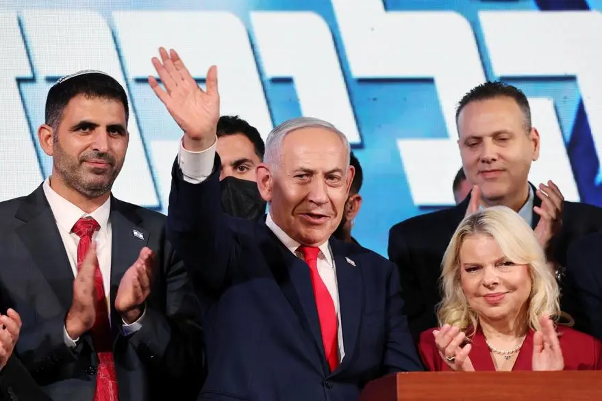 Netanyahu con i suoi supporter