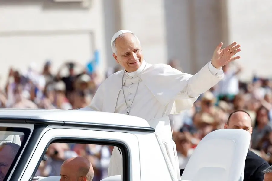 Pope Leo arrives for the weekly general audience in St. Peter\\'s Square at the Vatican, September 9, 2026. REUTERS/Remo Casilli , REUTERS