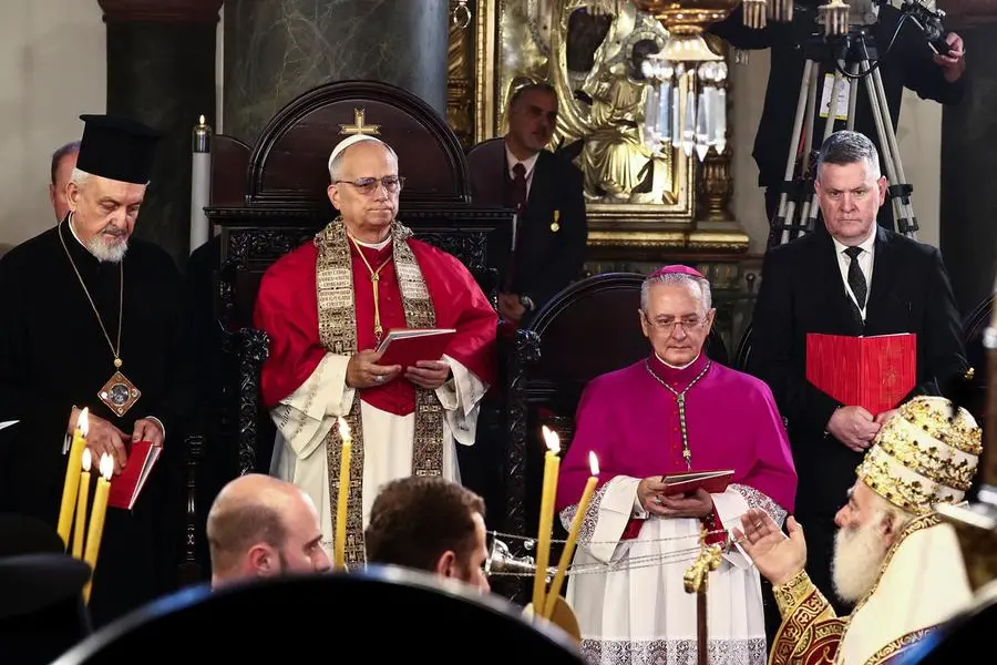 The Pope during the Divine Liturgy