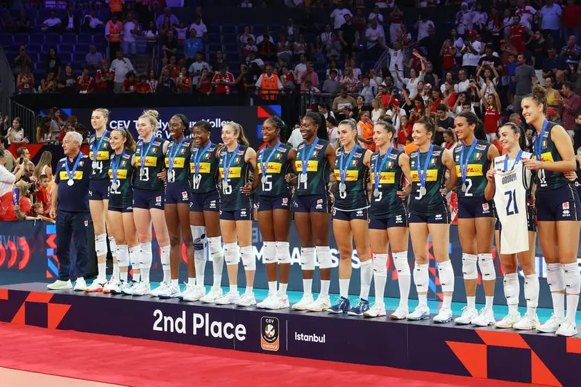Italia d\\'argento amaro agli Europeo di Pallavolo contro la Turchia , REUTERS