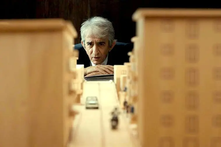 Sergio Rubini,nel film il Presidente, senza nome, ma con riferimenti al vero presidente della Corte d\\'assise che fu Alfonso Giordano.