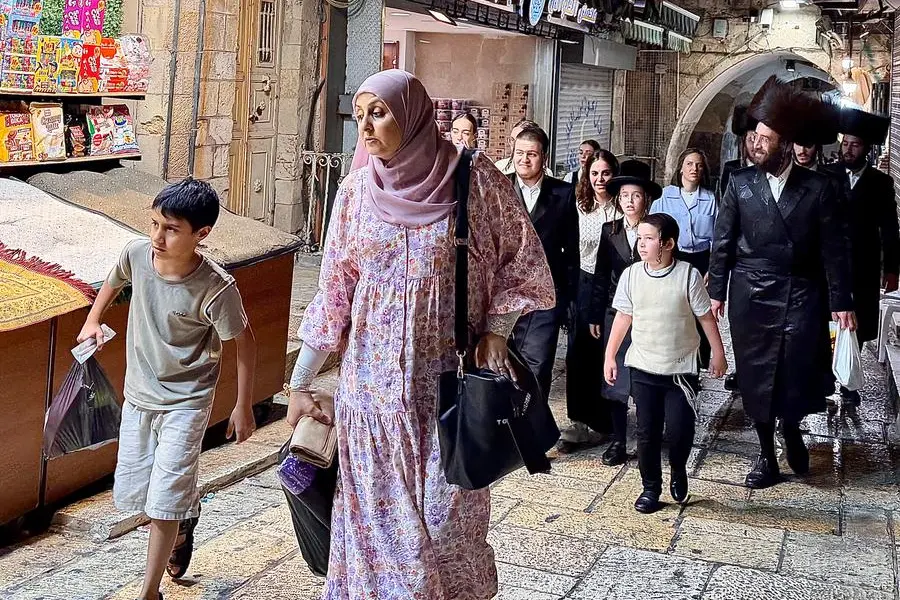 Alcuni ebrei nella Città Vecchia di Gerusalemme