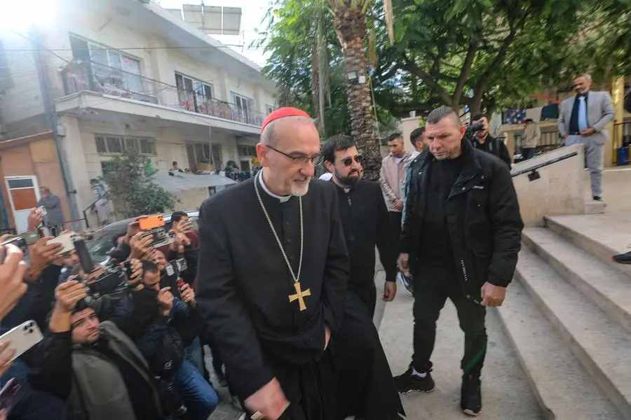 Cardinal Pizzaballa in Gaza last Christmas