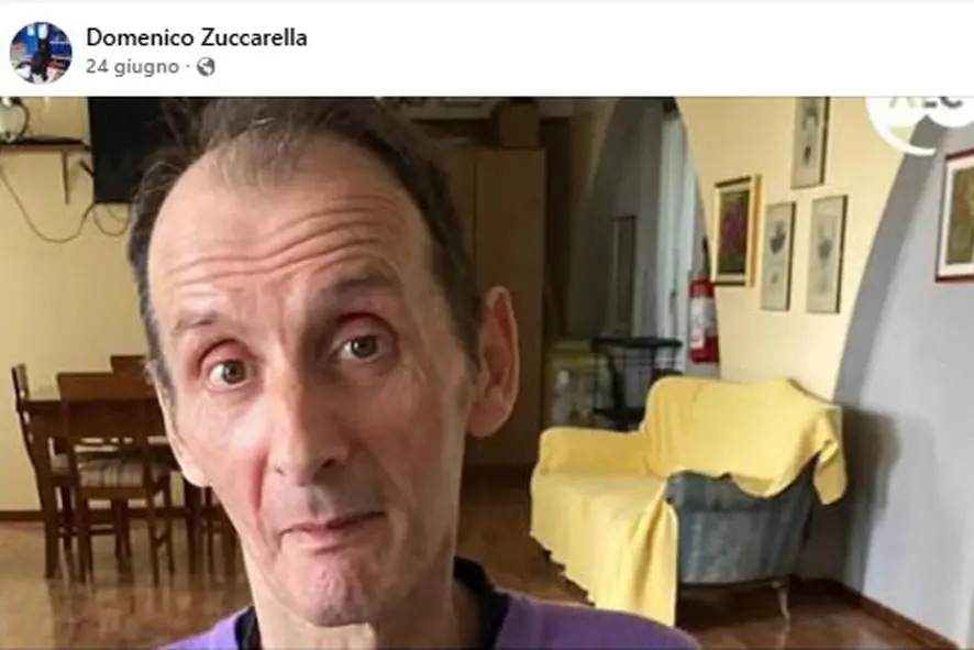 Domenico Zuccarella, 59 anni, affetto da sclerosi multipla secondariamente progressiva, morto il 25 agosto dopo aver ottenuto l\\'assistenza del Servizio sanitario regionale lombardo, in una foto tratta da Facebook. , ANSA