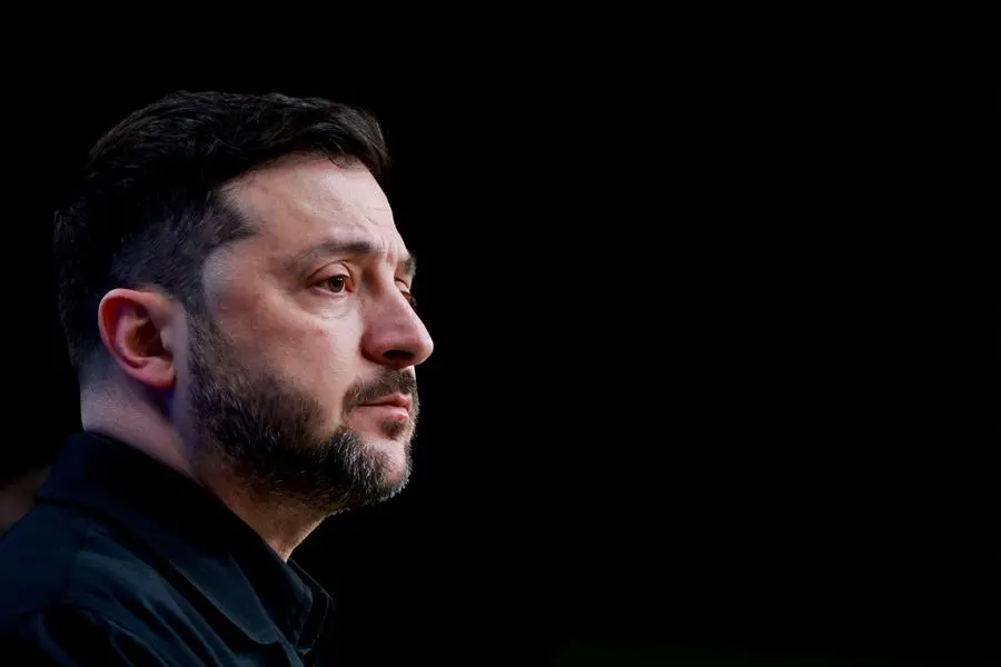 Ukrainian President Volodymyr Zelensky at the summit with EU leaders in Brussels on 18 December.