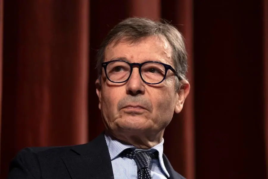 Il presidente UCPI, Francesco Petrelli all’inaugurazione dell’anno giudiziario dei penalisti italiani. Roma, 6 febbraio 2026. ANSA/MASSIMO PERCOSSI