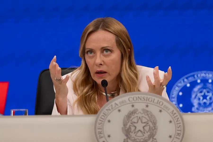 La presidente del consiglio Giorgia Meloni. , ANSA