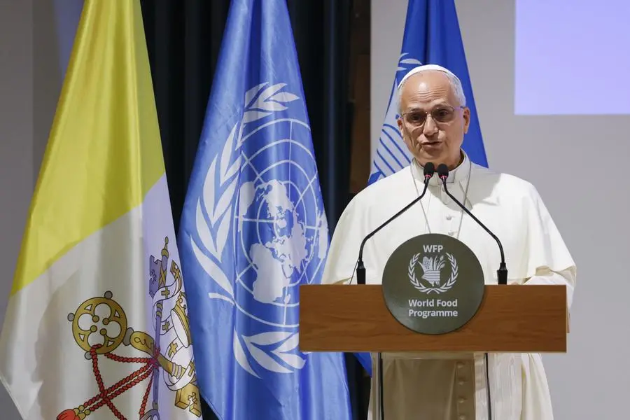 Il Papa durante il suo intervento
