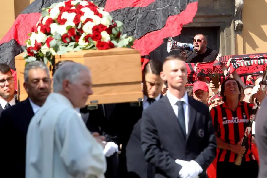 The funeral of Franco Baresi in Milan, 4 August 2026. ANSA/MATTEO BAZZI