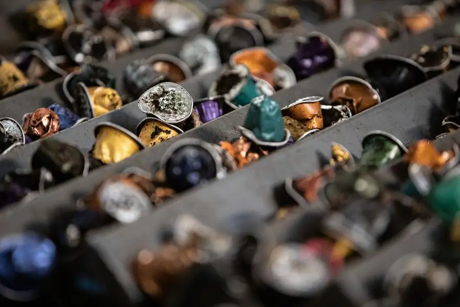 Le capsule di caff\\u00E8 in alluminio destinate al riciclo